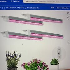 T8 2FT LED Grow Light For Indoor Plants, Red And Blue Spectrum 20W 4-pack picture