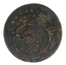 Early One-Piece Regiment of Riflemen Coat Button 20.56MM Albert RF13A picture