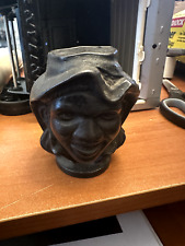 Antique Cast Iron Two-Faced Bank By A.C Williams  3 inch picture