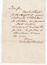 Letter Signed by Abolitionist Wendell Phillips picture