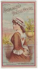 Broadhead Dress Goods Mrs. Langtry Miss Hardcastle Victorian Trade Card Folder picture