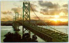 Postcard - San Francisco-Oakland Bay Bridge At Sunset - San Francisco, CA picture