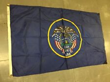 Vintage Annin Utah State Flag Nyl-Glo 100% Nylon Bunting Approx. 50 Years Old picture