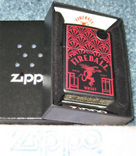 ZIPPO FIREBALL Lighter RED HOT WHISKY Dragon 49815 LOGO  New MINT Sealed 2022 picture