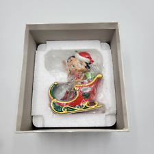 2006 Danbury Mint Annual Betty Boop Christmas Betty Ornament Holiday Sleigh picture