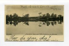 Whitinsville, Northbridge MA Mass 1906 postcard, women, bridge, Post Card Social picture