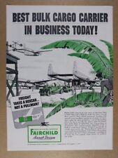 1954 Fairchild C-119 Flying Boxcar vintage print Ad picture