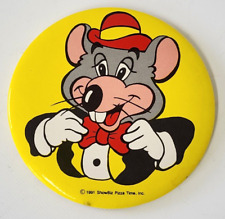 Vintage 1991 Chuck E. Cheese Showbiz Pizza Pin Pinback Button Collectible - RARE picture