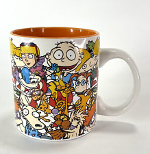 Nickelodeon TV Cartoons 20oz Coffee Cup Shows Rugrats Ren Stimpy Dog Cat  Arnold picture