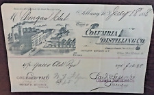 1888 Columbia Distillery, Albany New York - Illustrated Billhead picture