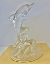 Crystal Dolphin  Cristal d’Arques  Clear In the Wave 6 In Figurine France picture