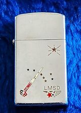 RARE 1959 LOCKHEED MISSILES SPACE DIVISION SLIMLINE ZIPPO CIGARETTE LIGHTER picture