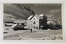 1940s Hotel Col Di Lana Passo Pordoi Italy Arabba Canazei Vintage RPPC Postcard picture