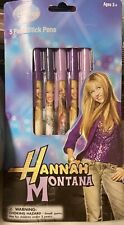 NIP 5 Vintage 5 Packs Hannah Montana Miley Cyrus Photo Stick Pens 25 New Pens picture