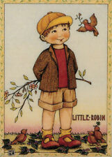 LITTLE ROBIN-Handcrafted Spring Fridge Magnet-W/Mary Engelbreit art picture
