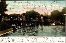 1908 Boston Massachusetts Bridge Of Sighs Public Garden Antique Postcard  picture