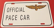 Indianapolis Motor Speedway Official Pace Car Booster License Plate picture