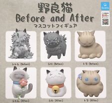 Stray cat Before and After mascot figure 6 types set (gacha gasha complete) 724Y picture