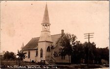 Postcard RPPC Bowdle South Dakota ME Methodist Church JA29 picture