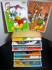 Vintage Playskool Wooden Tray Puzzle The LionKing,Mickey,Aladdin, Many To Pick picture