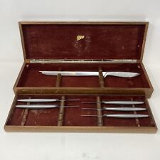 Vintage Gerber Legendary Blades Miming & Walnut Wood Box picture