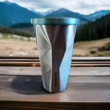 Starbucks 16oz Stainless Steel Chiseled Tumbler Coffee Cold picture