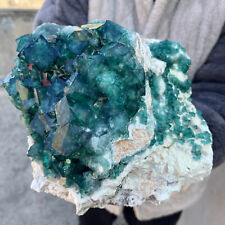 6250g Large NATURAL Green Cube FLUORITE Quartz Crystal Cluster Mineral Specimen picture