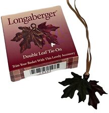 Longaberger Baskets Fall Double Leaf Basket Tie On picture