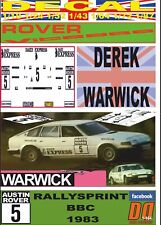 DECAL ROVER VITESSE SD1 DEREK WARWICK BBC RALLY SPRINT 1983 (12) picture