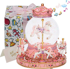 Carousel Horse Music Box - Rotating Musical Box Snow Globes for Girls Women Daug picture
