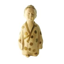 Japanese Asian Male Figurine Sculpture Dressed in Kimono 12