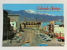 Colorado Springs, Colorado, Pikes Peak Avenue, Street Scene, Postcard picture