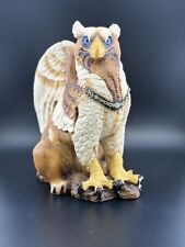 Brown & Tan Blue Eyed Griffin By Windstone Editions Peña 1989 - Broken Talon picture