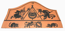 VINTAGE 1920’S GERMAN HALLOWEEN TISSUE PAPER HAT - GREAT GRAPHICS picture