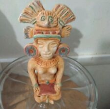 Folk Art Mayan Aztec Clay Figurine 10