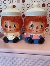 Vintage Raggedy Ann and Andy Cookie Jar Canisters picture