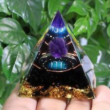 12 Constellation Pyramid Amethyst Peridot Healing Crystal Meditation Decor Gift picture