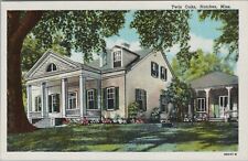 Twin Oaks Natchez Mississippi Linen Vintage Postcard picture