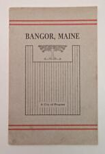 Bangor Maine City Of Progress 1912 Town Report Photo Illustrated Book picture