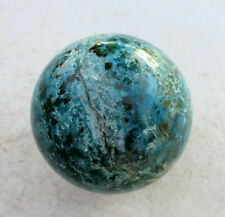 Peruvian Chrysocolla in Quartz 57mm Sphere for Collection Gift or Decor 5158 picture