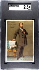 1890 Abraham Lincoln - Bourgeris_Fils Trade Card SGC 2.5, psa pop 0 picture