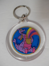 VTG 1982 Walt Disney FIGMENT Keychain Key Ring Chain Made in Denmark Free S&H picture
