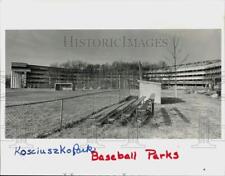 1986 Press Photo Baseball Field at Kosciuszko Park in Stamford, Connecticut picture