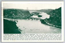 Harpers Ferry, WV - View from Loudon Heights & Potomac River - Vintage Postcard picture