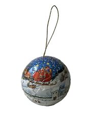 2006 Ravensburger 3D Christmas Ornament Puzzle Ball Santa Reindeer Snowy Scenery picture