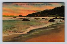 Trinidad Coast CA-California, Trinidad Coast along Redwood Hwy, Vintage Postcard picture