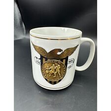 The Minuteman Mug 200th Anniversary Bronze Medallion Souvenir Cup picture