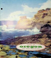 Vtg Oregon Cool Green Vacation Land Brochure  1950s  picture