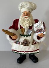 Possible Dreams Clothtique Santa Baker Holding Gingerbread House Christmas 10” T picture