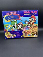 Vintage Mario Zelda 1993 Glitter Paint Paas Easter Egg Decorating Kit Seal Rare picture
